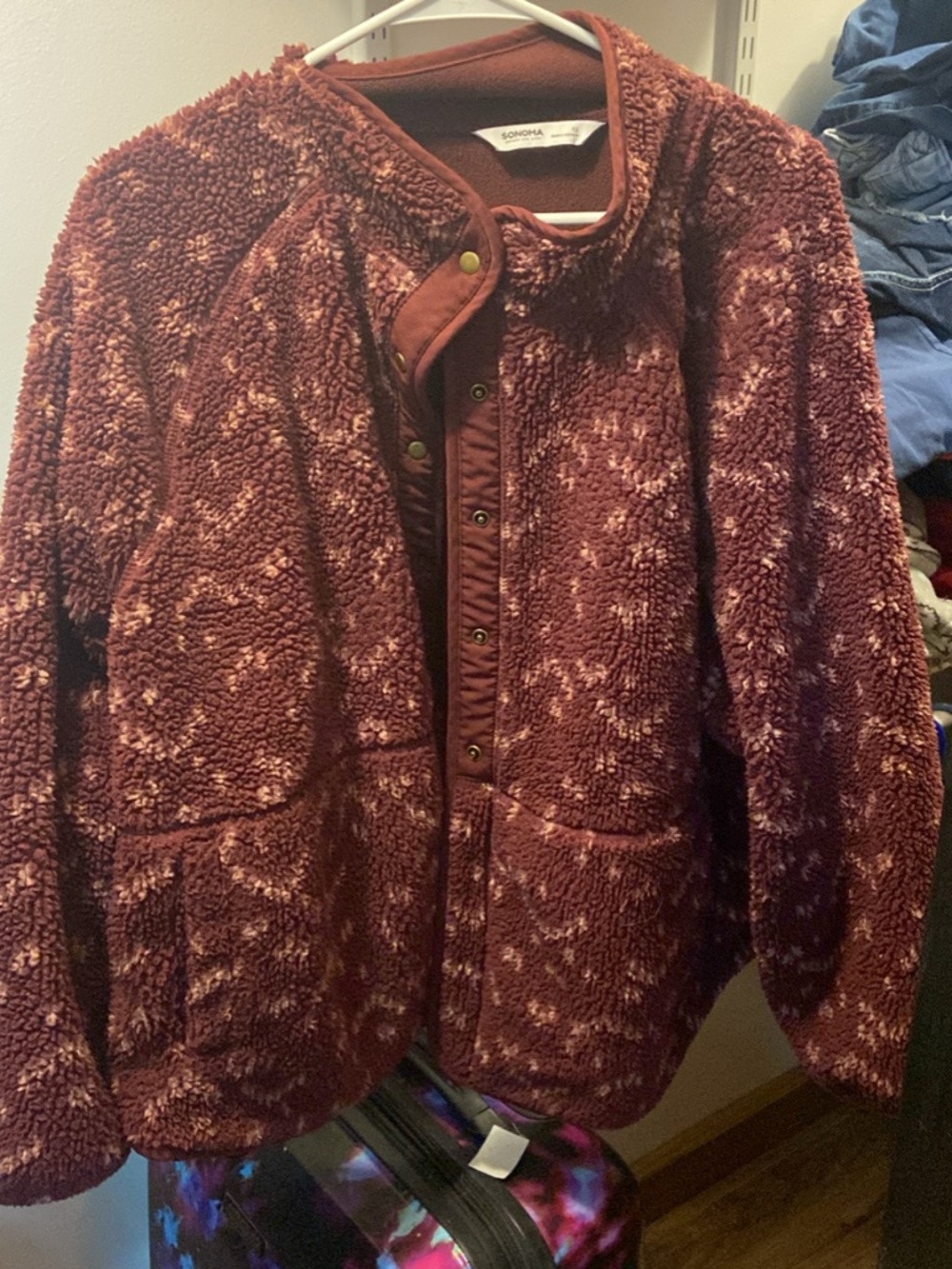 Sonoma Sherpa Fleece Snap-Front Jacket